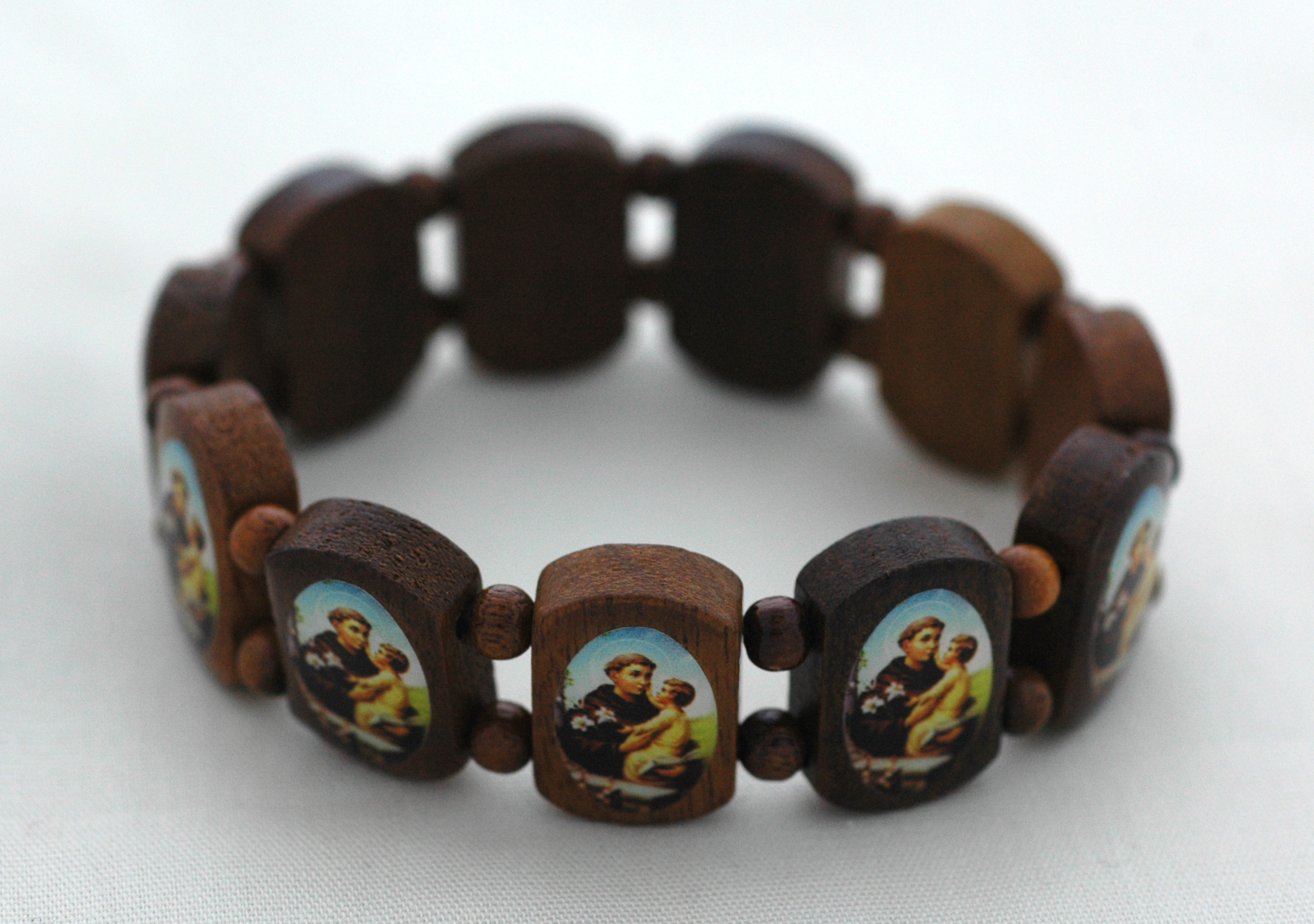 Brazilian Wood Bracelet, St. Anthony